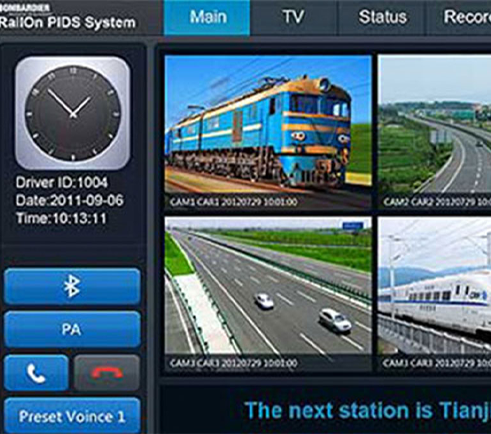 Bombardier公司列车监控系统界面设计