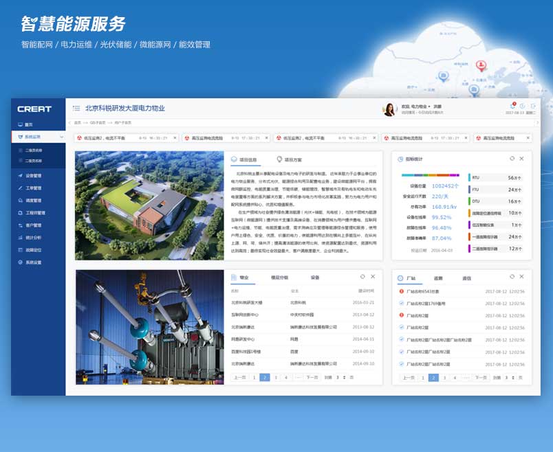科锐能源电力物业管理界面设计