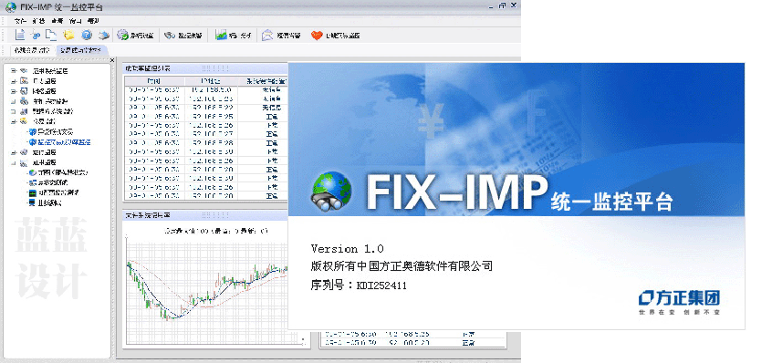 方正奥德FIX-IMP统一监控平台界面及图标设计一套