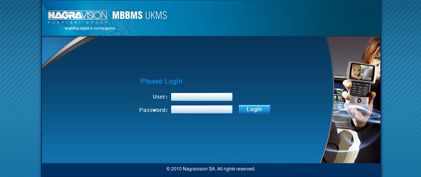 NAGRAvision MBBMS UKMS软件 BS后台界面ui设计 