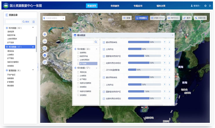 国土资源数据界面设计