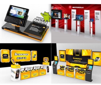  联想手机展厅平面设计 