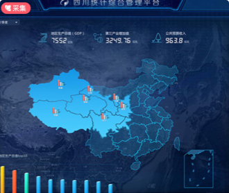 兰亭妙微ui设计-超图集团四川统计综合管理平台大屏界面设计