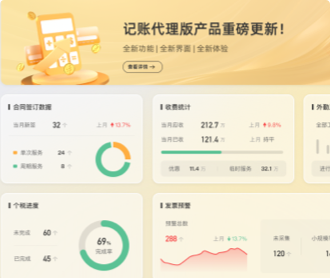 企业记账系统首页UI界面设计优化