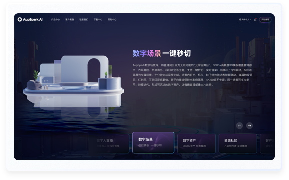 数字直播AI大模型设计亮点-一屏尽览高清动态数字场景