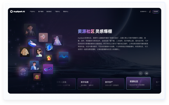 数字直播AI大模型设计亮点-左图右文社区资源预览