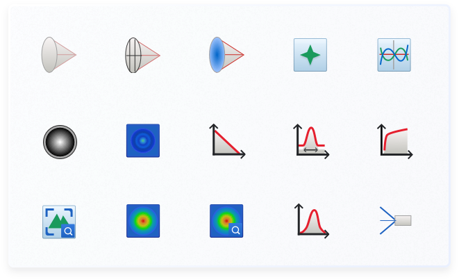 飞秒激光时域热反射测量系统软件图标设计 - 昊远精测科研风格图标